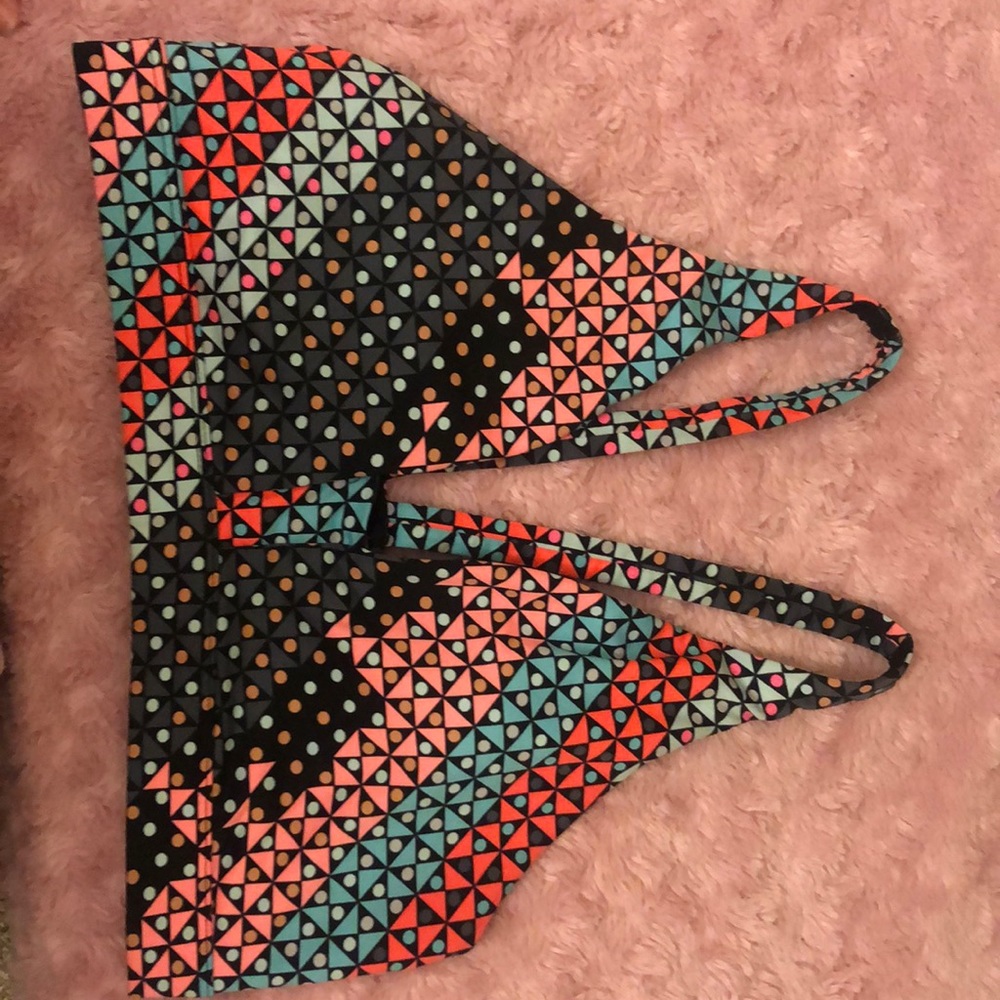 PINK multicolored sports bra